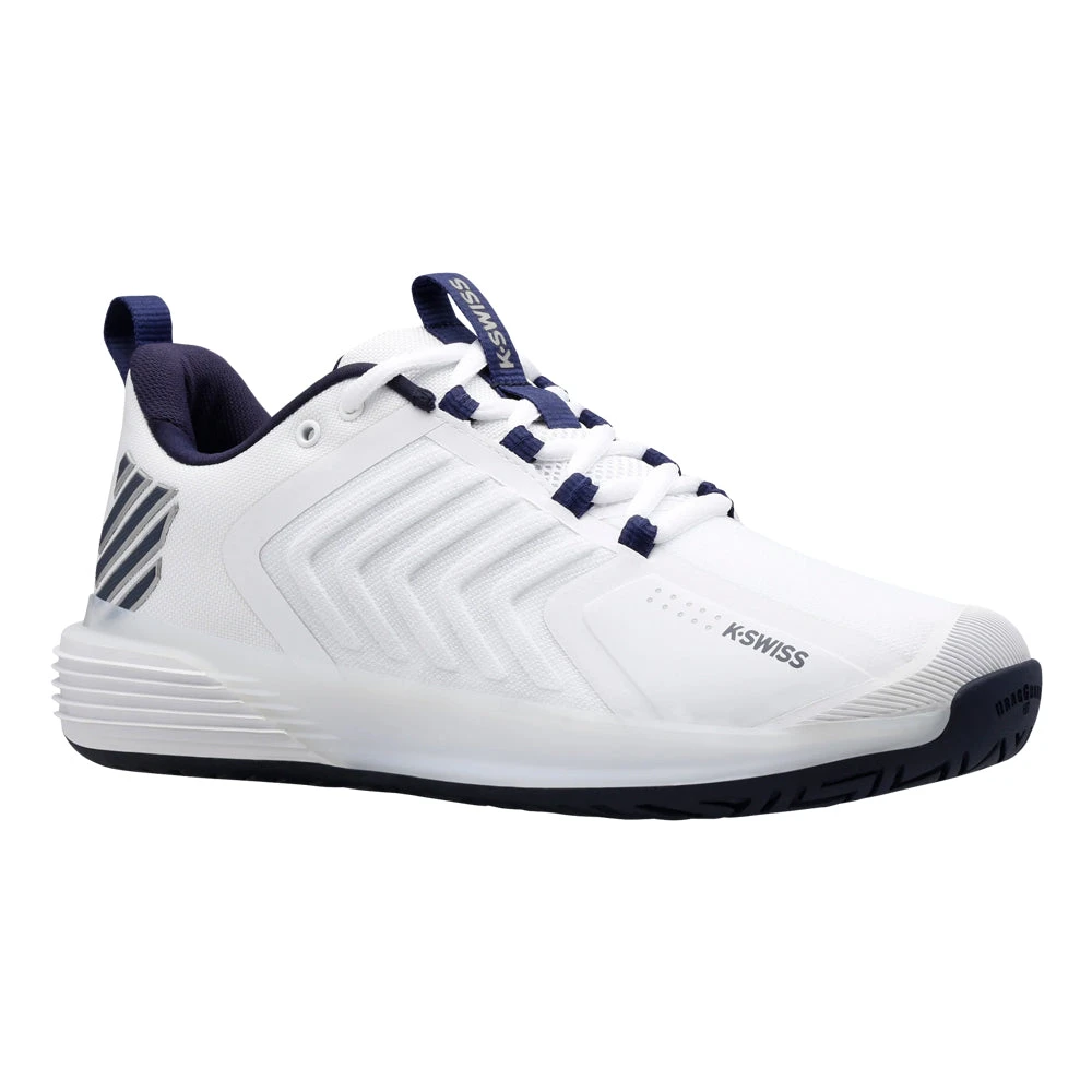 K-Swiss Ultrashot 3 (Men's) - White/Peacoat/Silver 5 K-Swiss Ultrashot 3 (Men's) - White/Peacoat/Silver - Image 3