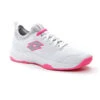 Lotto Mirage 500 All Court (Women's) - All White/Silver Metal/Vivid Fuchsia 1 Lotto Mirage 500 All Court (Women's) - All White/Silver Metal/Vivid Fuchsia -Cheap Tennis Shop 216635 8SZ 1