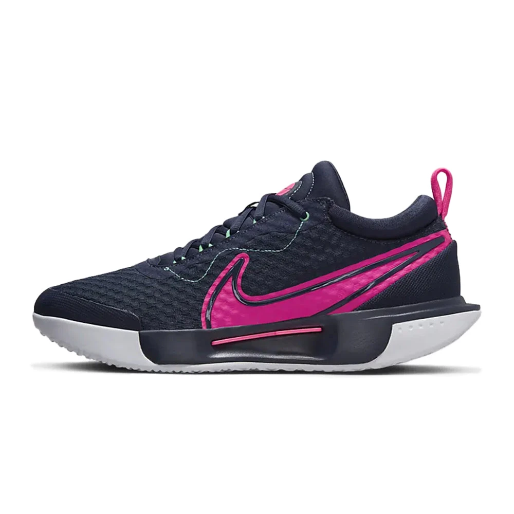 Nike Court Zoom Pro (Men's) - Obsidian/Green Glow/White/Hyper Pink 4 Nike Court Zoom Pro (Men's) - Obsidian/Green Glow/White/Hyper Pink - Image 2