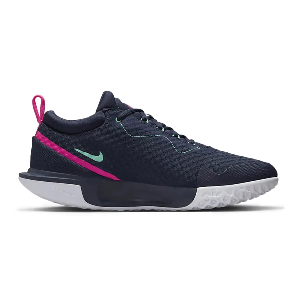 Nike Court Zoom Pro (Men's) - Obsidian/Green Glow/White/Hyper Pink 5 Nike Court Zoom Pro (Men's) - Obsidian/Green Glow/White/Hyper Pink - Image 3
