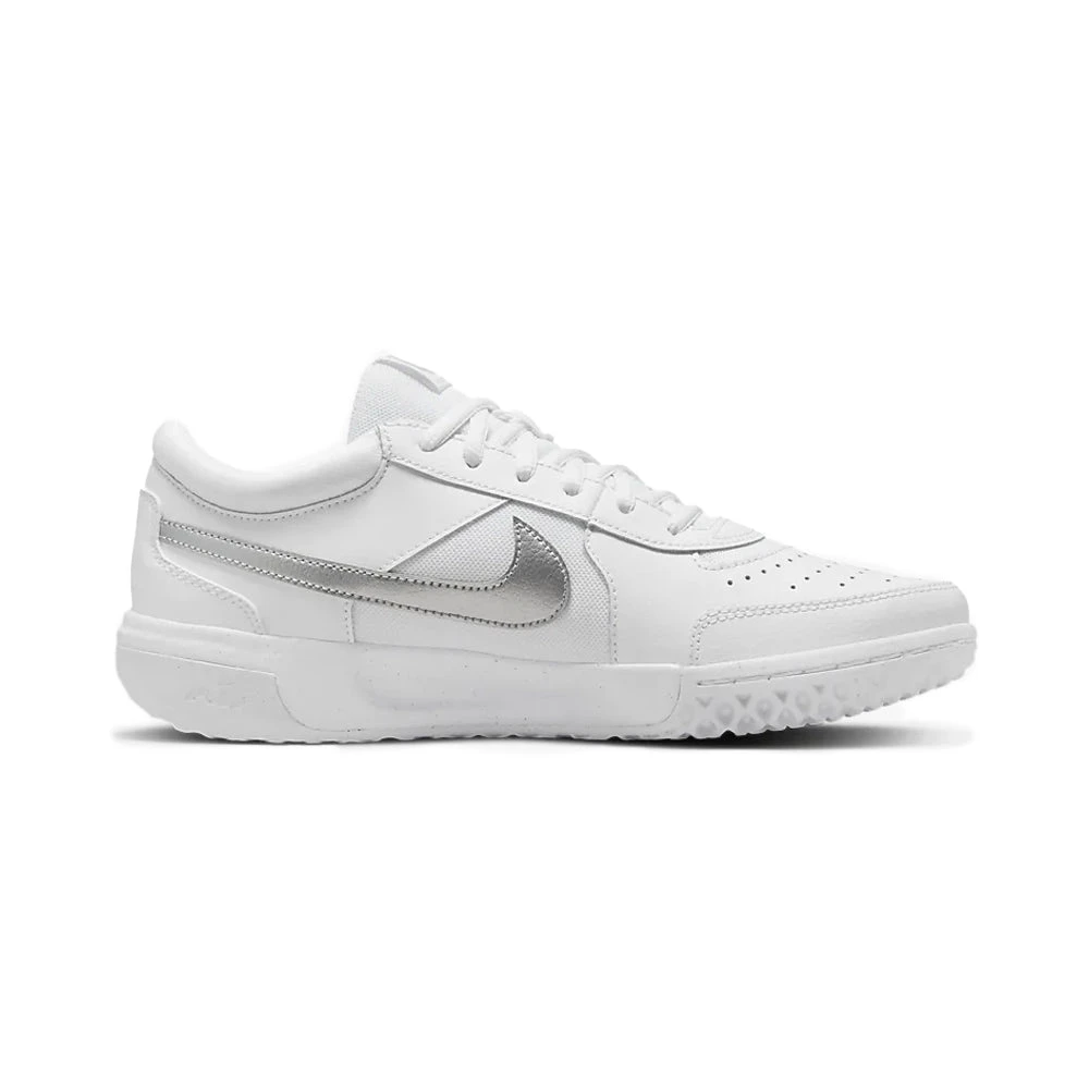 Nike Court Zoom Lite 3 (Women's) - White/Metallic Silver (Available Size: 10.5) 3 Nike Court Zoom Lite 3 (Women's) - White/Metallic Silver (Available Size: 10.5)