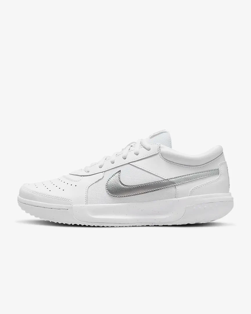 Nike Court Zoom Lite 3 (Women's) - White/Metallic Silver (Available Size: 10.5) 4 Nike Court Zoom Lite 3 (Women's) - White/Metallic Silver (Available Size: 10.5) - Image 2