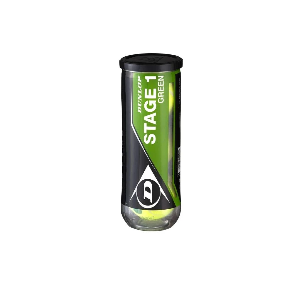 Dunlop Stage 1 Green Junior Tennis Balls - Tube (3 Ball) 3 Dunlop Stage 1 Green Junior Tennis Balls - Tube (3 Ball)