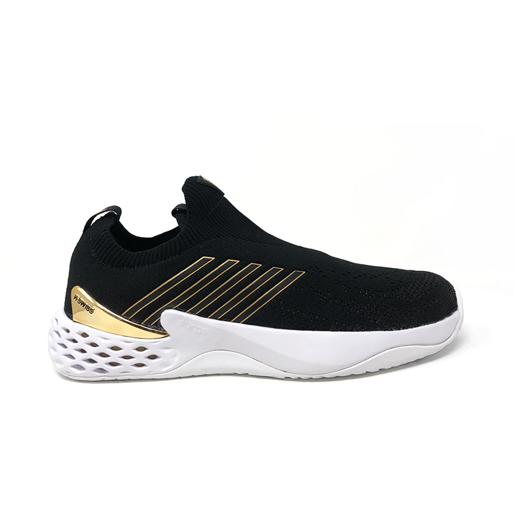 K-Swiss Aero Knit (Men's) - Black/Gold/White 3 K-Swiss Aero Knit (Men's) - Black/Gold/White