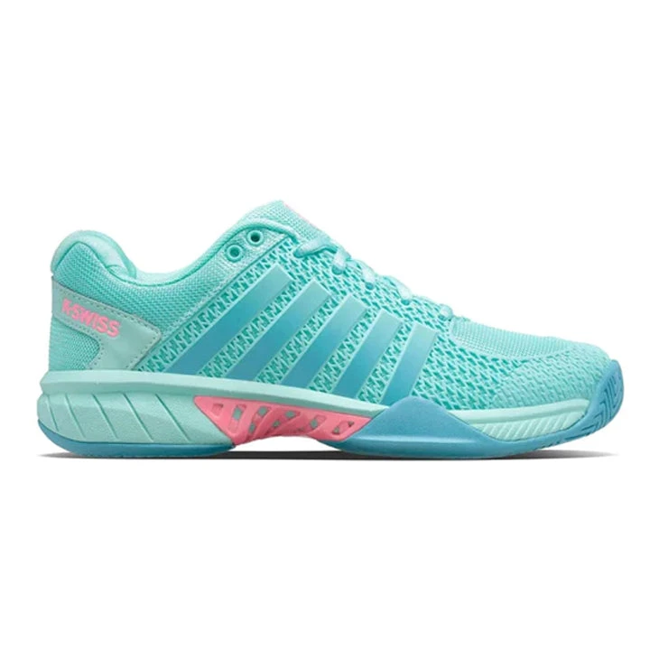 K-Swiss Express Light Pickleball (Women's) - Aruba Blue/Maui Blue/Neon Pink 3 K-Swiss Express Light Pickleball (Women's) - Aruba Blue/Maui Blue/Neon Pink