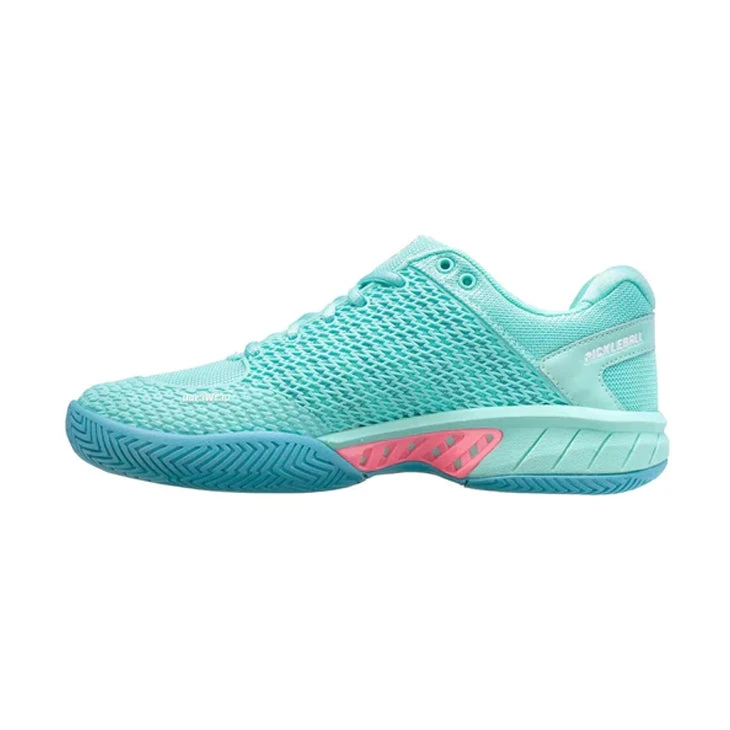 K-Swiss Express Light Pickleball (Women's) - Aruba Blue/Maui Blue/Neon Pink 4 K-Swiss Express Light Pickleball (Women's) - Aruba Blue/Maui Blue/Neon Pink - Image 2