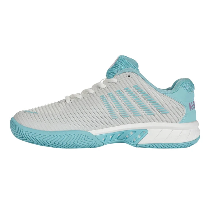 K-Swiss Hypercourt Express 2 (Women's) - Brilliant White/Angel Blue/Sheer Lilac 4 K-Swiss Hypercourt Express 2 (Women's) - Brilliant White/Angel Blue/Sheer Lilac - Image 2