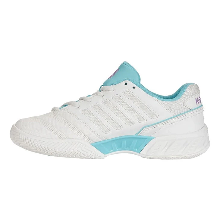 K-Swiss Bigshot Light 4 (Women's) - Brilliant White/Angel Blue/Sheer Lilac 4 K-Swiss Bigshot Light 4 (Women's) - Brilliant White/Angel Blue/Sheer Lilac - Image 2
