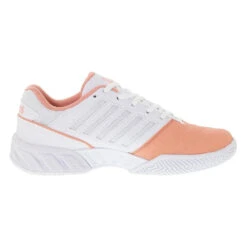 K-Swiss Bigshot Light 4 (Women's) - Peach Amber/White/Asphalt 7 K-Swiss Bigshot Light 4 (Women's) - Peach Amber/White/Asphalt -Cheap Tennis Shop K96989 683 A