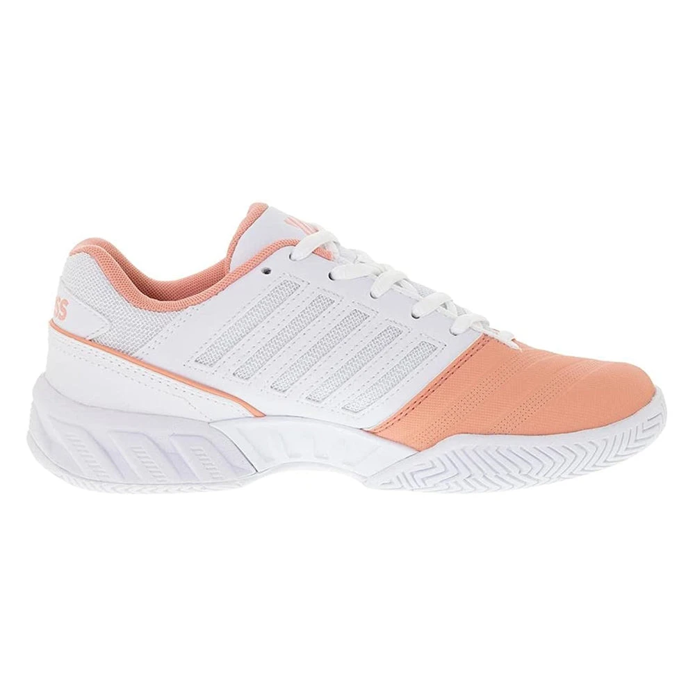 K-Swiss Bigshot Light 4 (Women's) - Peach Amber/White/Asphalt 5 K-Swiss Bigshot Light 4 (Women's) - Peach Amber/White/Asphalt - Image 3