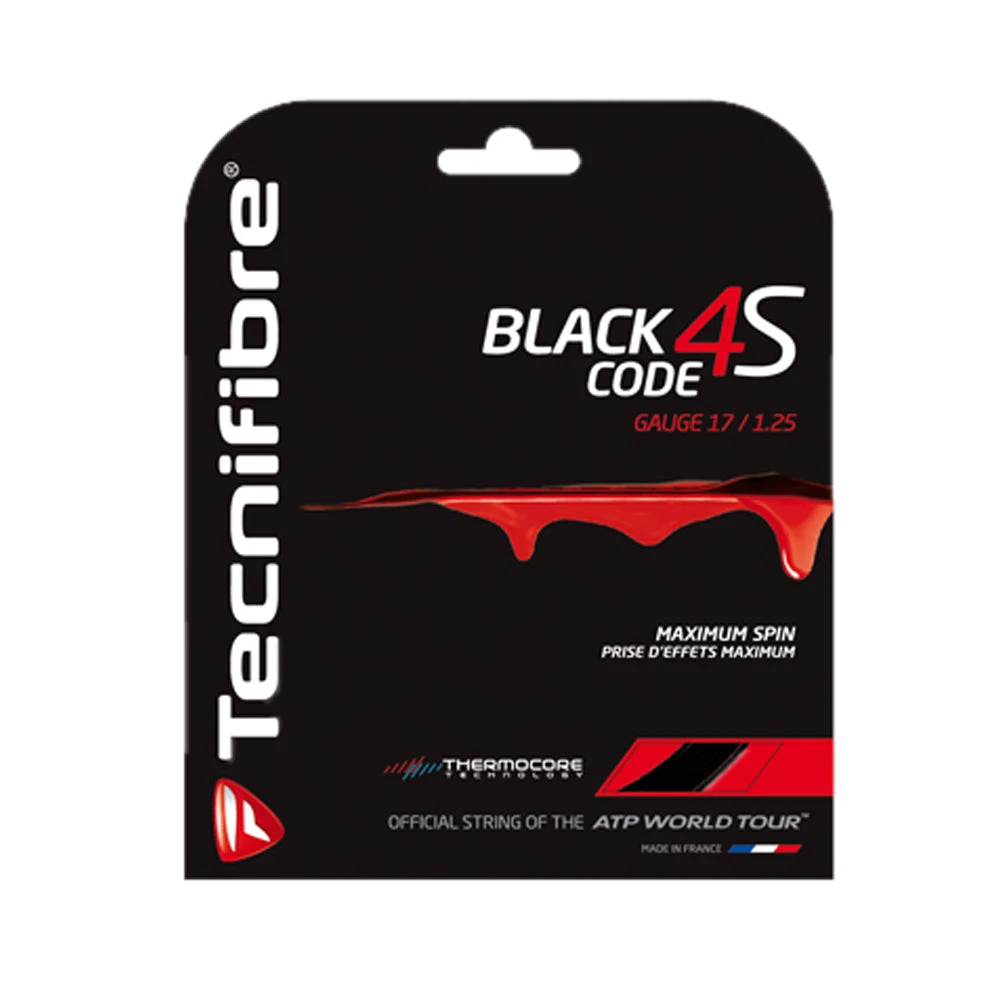 Tecnifibre Black Code 4S 17 Pack - Black 3 Tecnifibre Black Code 4S 17 Pack - Black