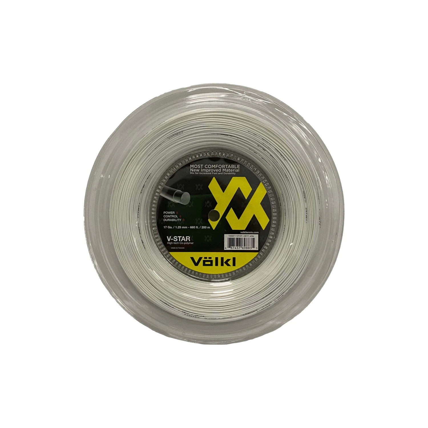 Volkl V-Star 17 Reel (200m) - White 2 Volkl V-Star 17 Reel (200m) - White
