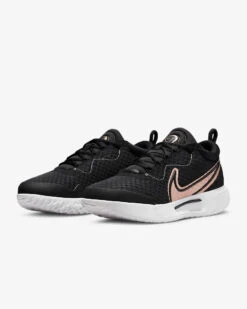 Nike Court Zoom Pro (Women's) - Black/White/Metallic Red Bronze -Cheap Tennis Shop WDH0990 091 4