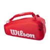 Wilson Super Tour 9 Pack Tennis Bag - Red 2 Wilson Super Tour 9 Pack Tennis Bag - Red -Cheap Tennis Shop WR8010501001 1