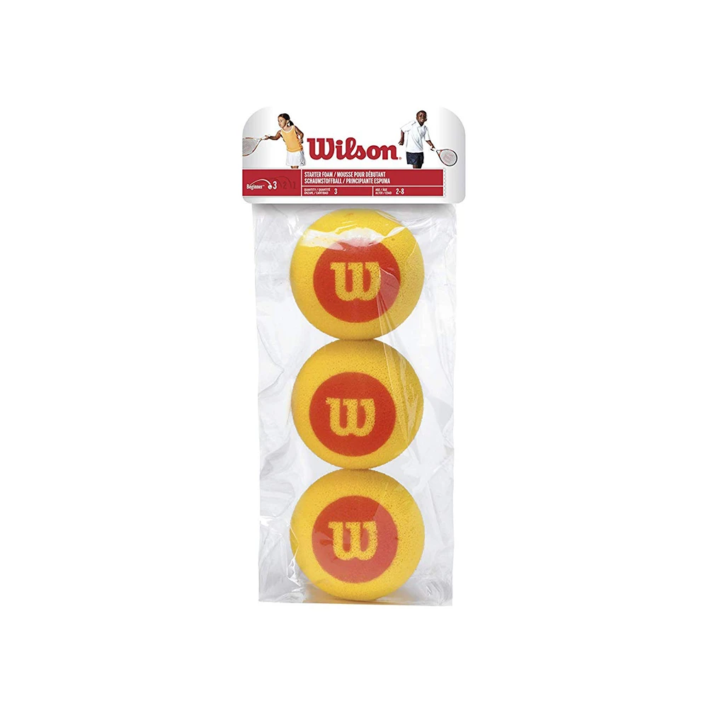 Wilson Foam Tennis Ball - Individual Pack (3-Balls) 3 Wilson Foam Tennis Ball - Individual Pack (3-Balls)