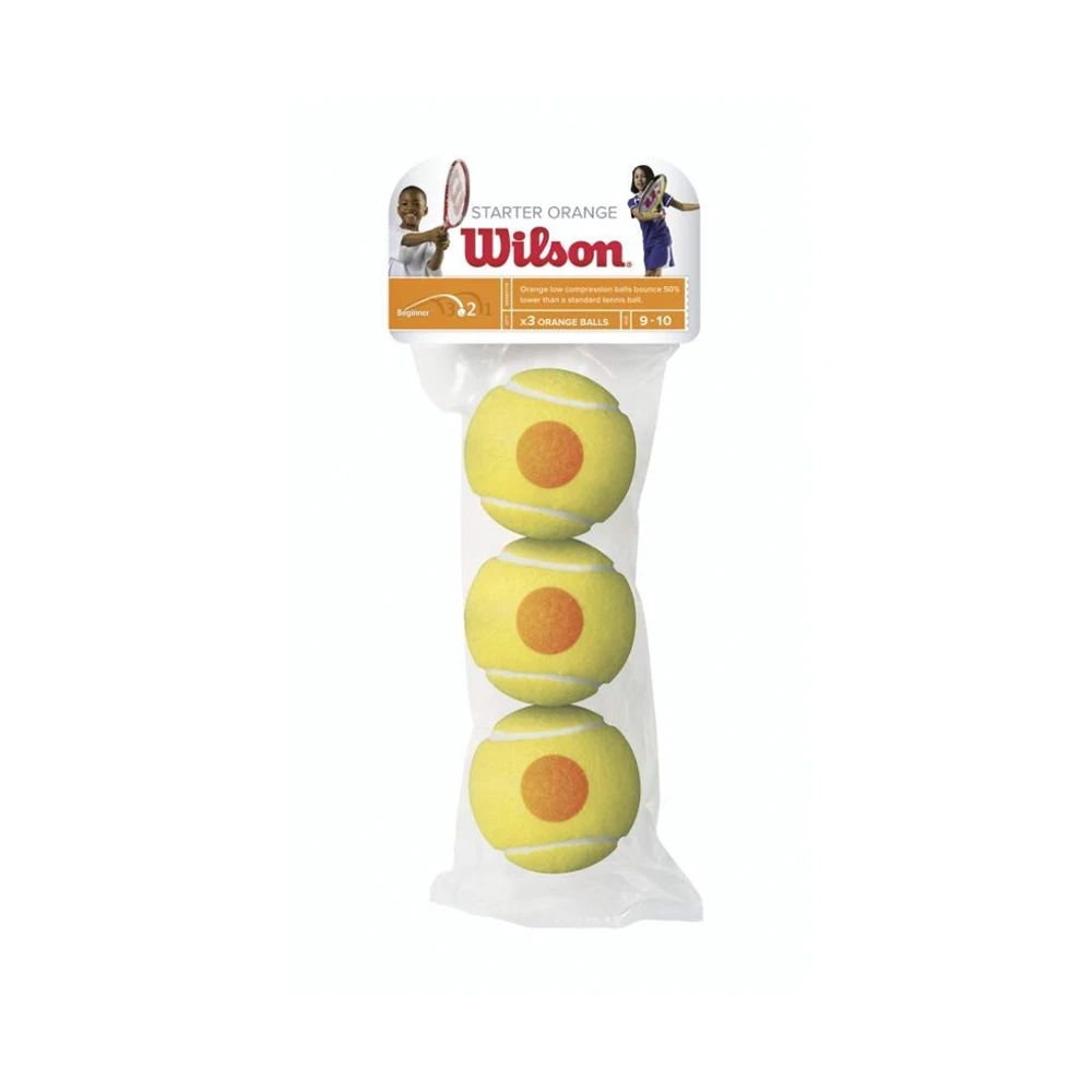 Wilson Starter Orange Tennis Ball - Individual Pack (3-Balls) 3 Wilson Starter Orange Tennis Ball - Individual Pack (3-Balls)
