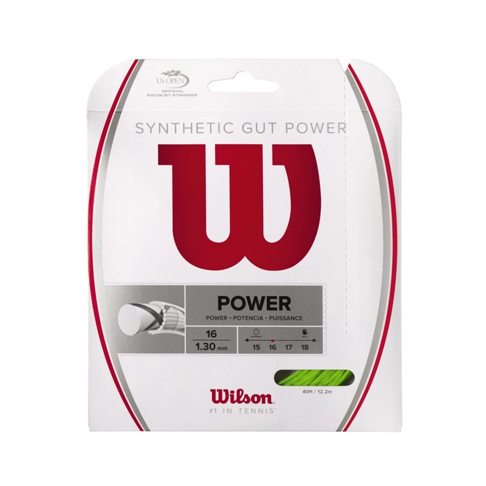 Wilson Synthetic Gut Power 16 Pack - Lime 3 Wilson Synthetic Gut Power 16 Pack - Lime