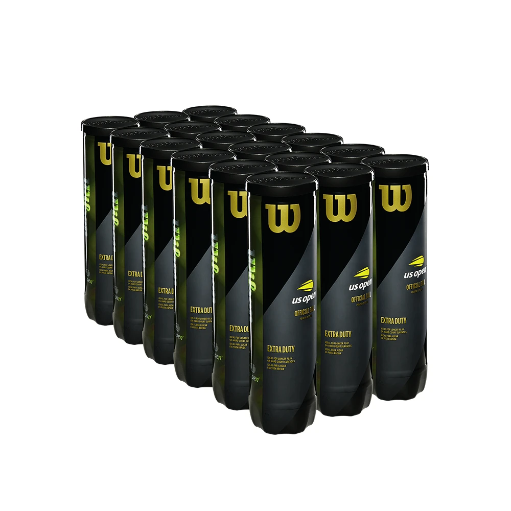 Wilson Us Open Extra Duty - Case (18 Cans / 72 Balls) 3 Wilson Us Open Extra Duty - Case (18 Cans / 72 Balls)