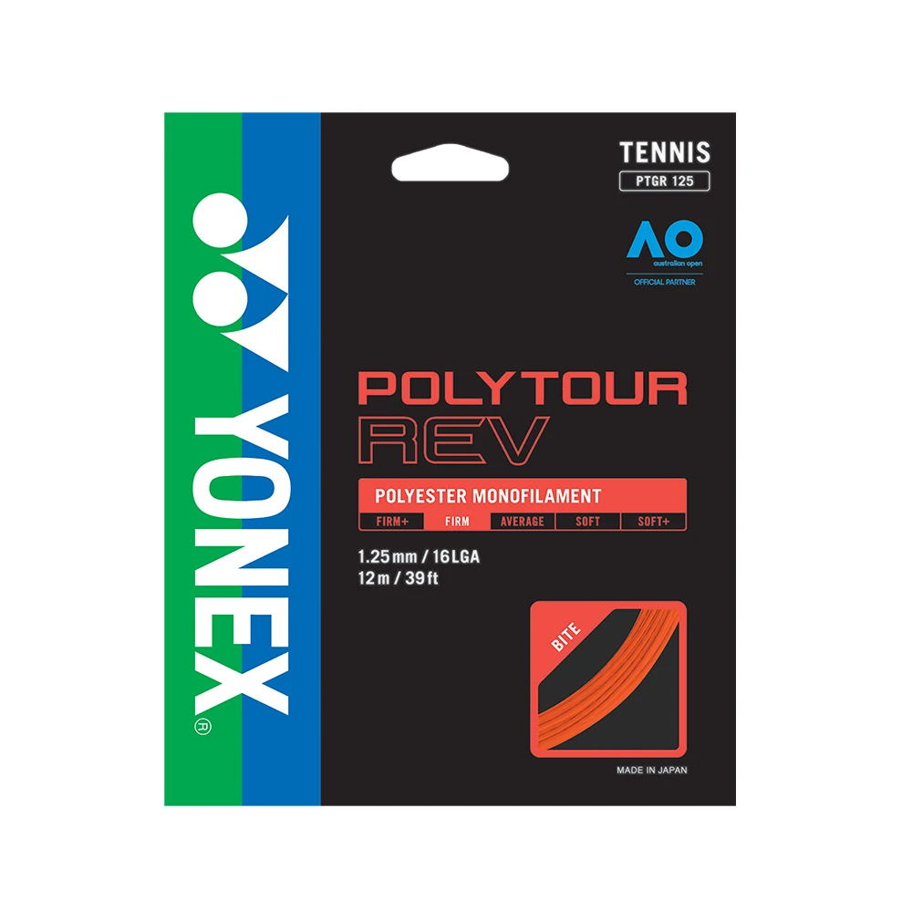 Yonex Poly Tour Rev 125 Pack - Bright Orange 3 Yonex Poly Tour Rev 125 Pack - Bright Orange