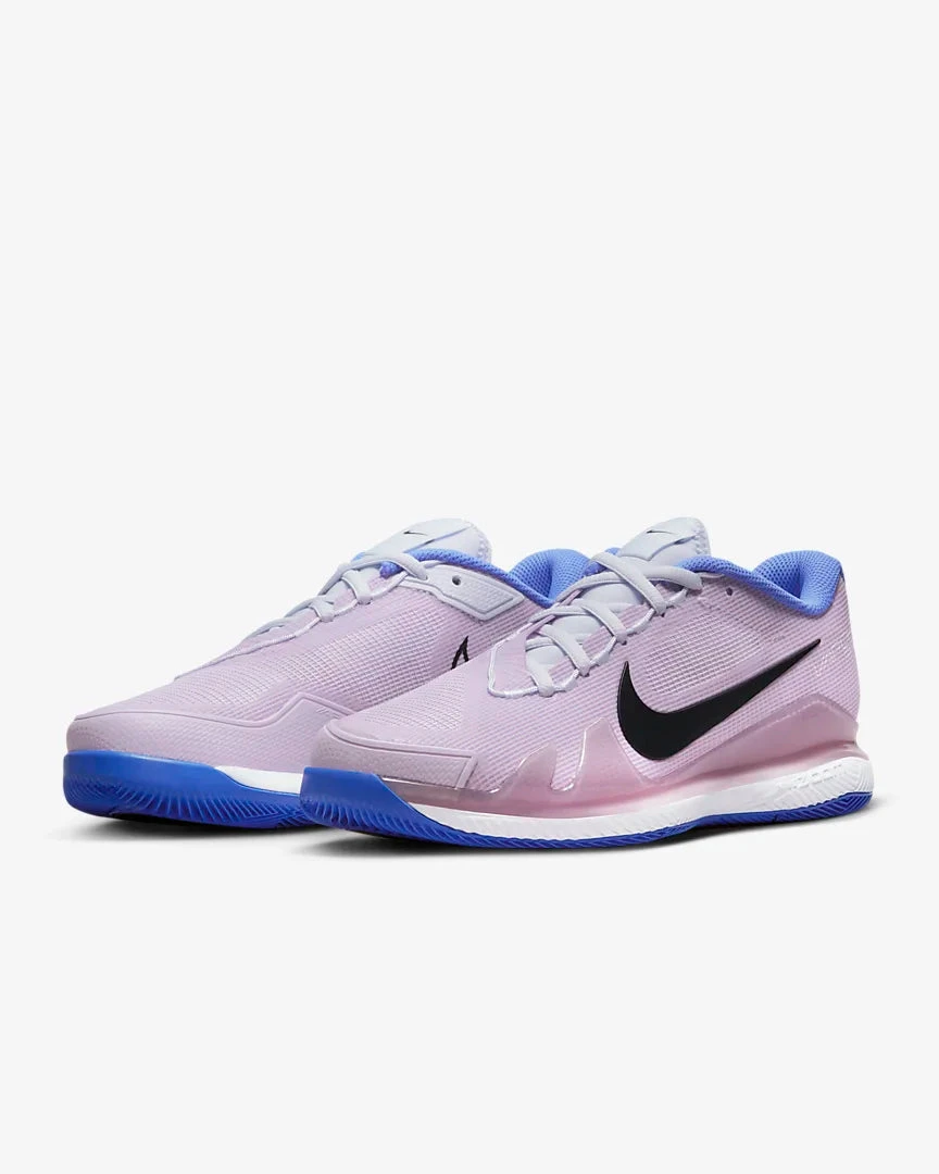 Nike Court Air Zoom Vapor Pro (Women's) - Football Grey/Doll/Medium Blue/Black 6 Nike Court Air Zoom Vapor Pro (Women's) - Football Grey/Doll/Medium Blue/Black - Image 4