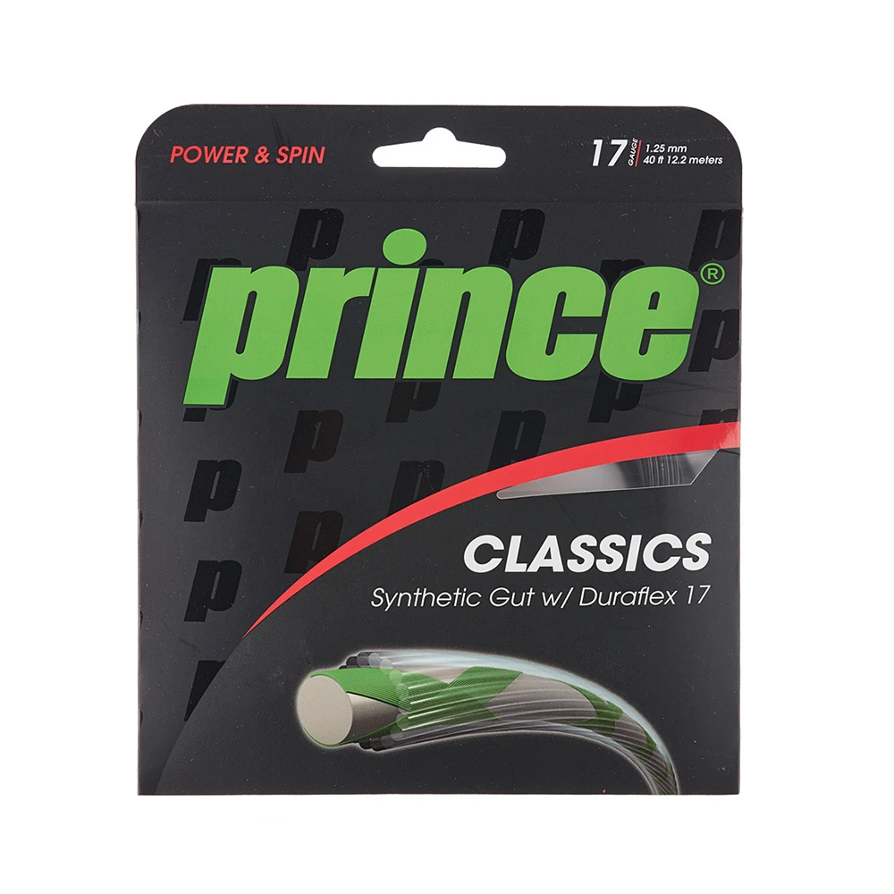 Prince Synthetic Gut W/Duraflex 17 - Black 3 Prince Synthetic Gut W/Duraflex 17 - Black