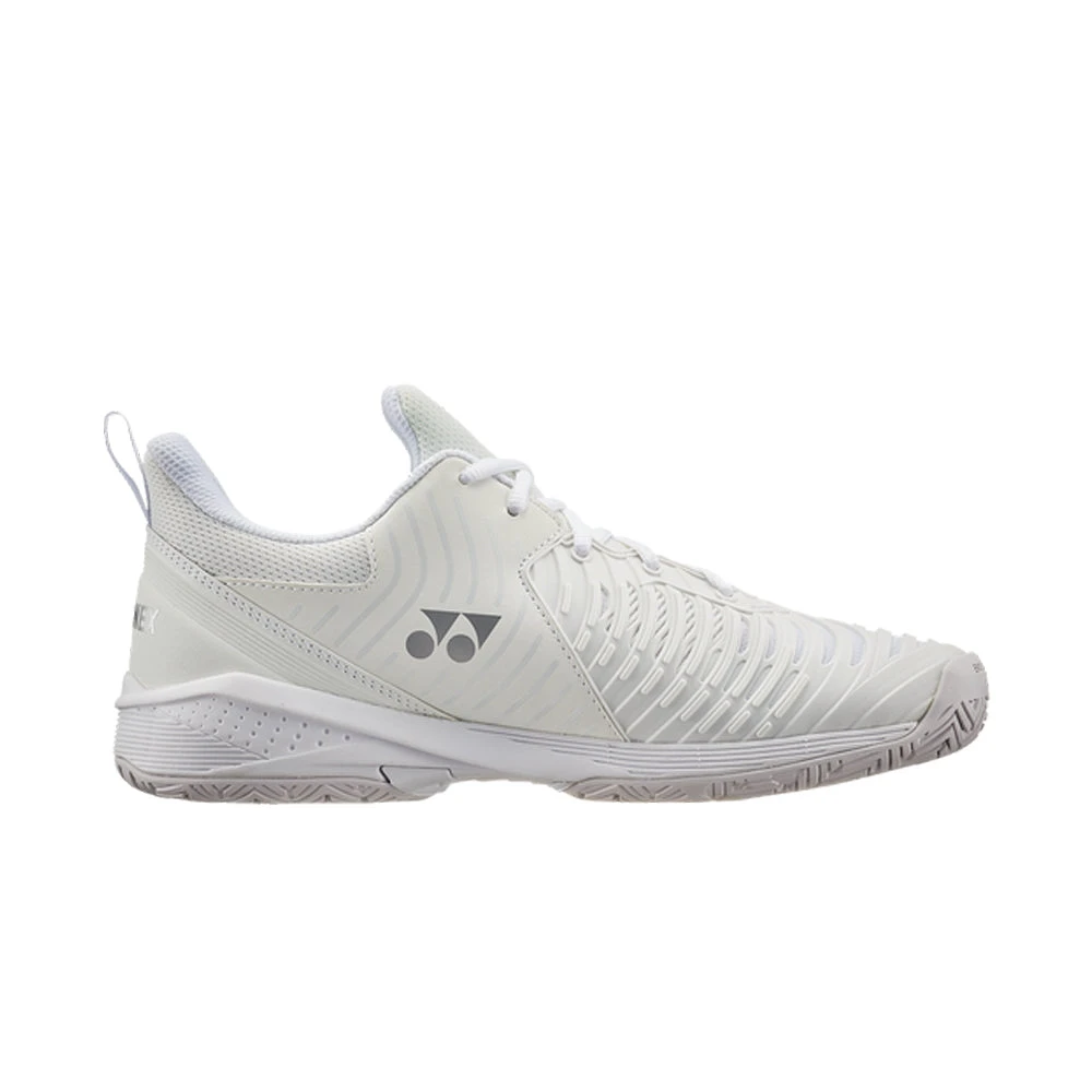 Yonex Power Cushion Sonicage 3 (Women's) - White/Silver 3 Yonex Power Cushion Sonicage 3 (Women's) - White/Silver