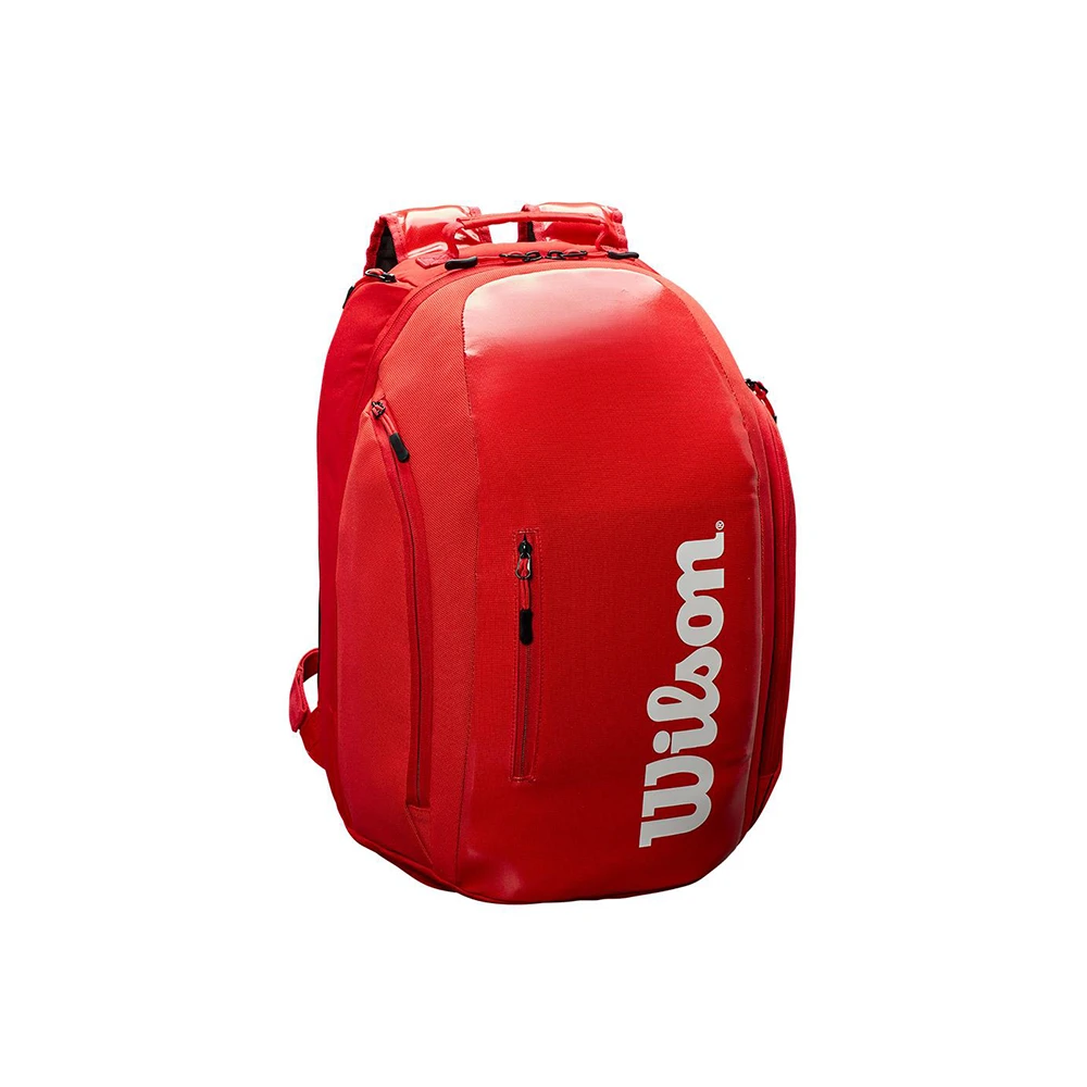Wilson Super Tour Tennis Backpack - Red 3 Wilson Super Tour Tennis Backpack - Red