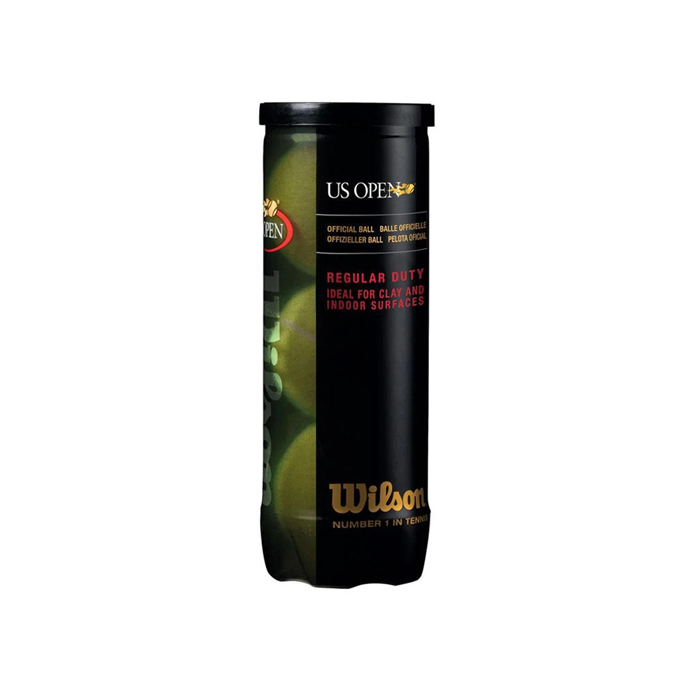 Wilson Us Open Regular Duty - Individual Can (3 Balls) 3 Wilson Us Open Regular Duty - Individual Can (3 Balls)